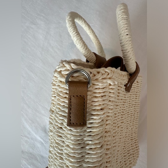 White Rafia Mini Bag - Picture 7 of 8